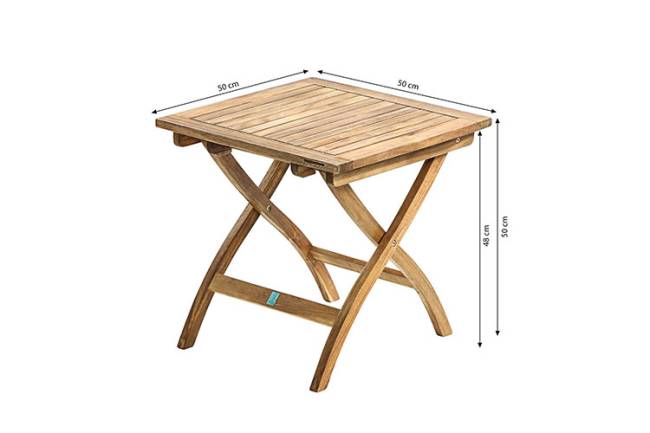 Кофейный стол из акации KARO 50 см складной  Joygarden