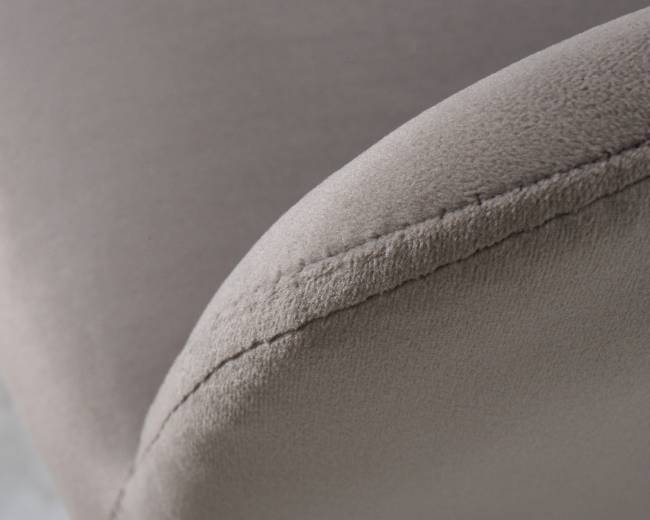 Стул обеденный DOBRIN ROBERT, черные матовые ножки, велюр V108-81 Серый