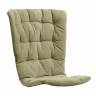 Лаунж-кресло пластиковое с подушкой Folio антрацит, зеленый 720х810-925х1130-1065 мм