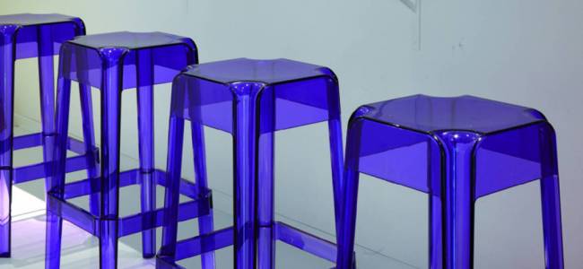 Табурет барный прозрачный Rubik фиолетовый 400х400х750 мм Табурет барный прозрачный Rubik фиолетовый 400х400х750 мм