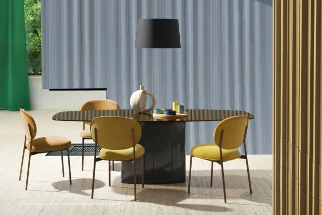 Стул с обивкой Blume серый, розовый 530х545х810 мм