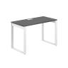 AG.104.AN.L.72.WH  / Стол 1200х700х750  / профиль О-образный: 70х20 белый; лючок: серебро; столешница: антрацит