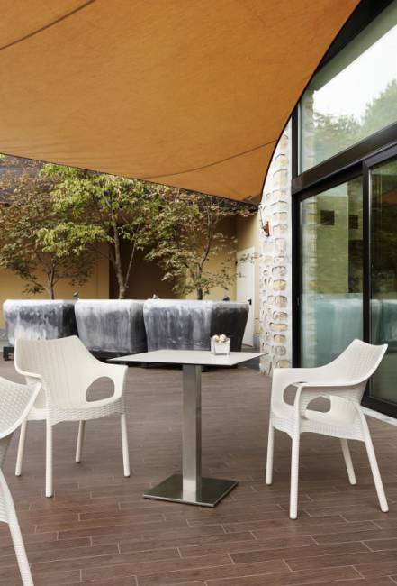 Подстолье металлическое Tiffany сатинированный стальной 400х400х730 мм