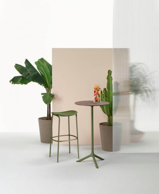 Подстолье металлическое барное Tripe оливковый Ø610х1090 мм Подстолье металлическое барное Tripe оливковый Ø610х1090 мм