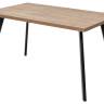 Стол BRICK M 120 Дуб Канзас/ Черный М-City