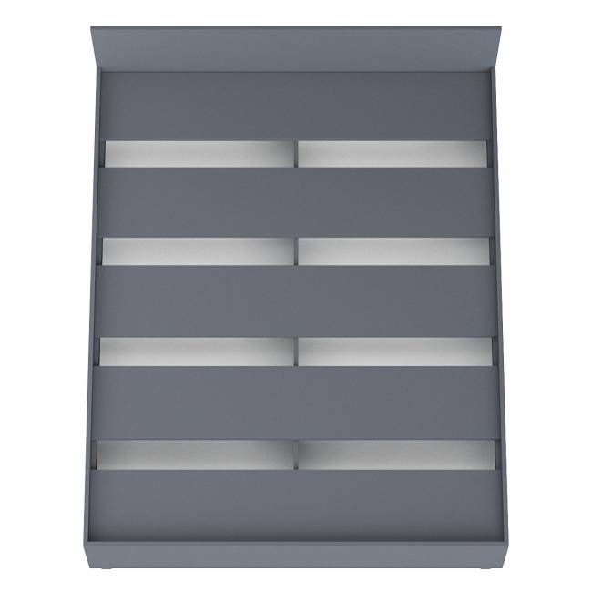 Кровать двуспальная Мори 1600 цвет графит