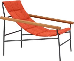 Кресло лаунж металлическое Dress Code Glam Outdoor антрацит, красный 750х860х745 мм