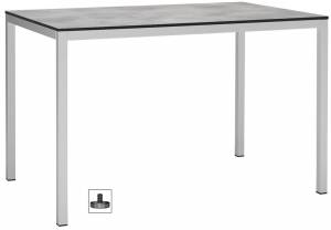 Стол ламинированный Mirto белый, цементный 1190х790х750 мм