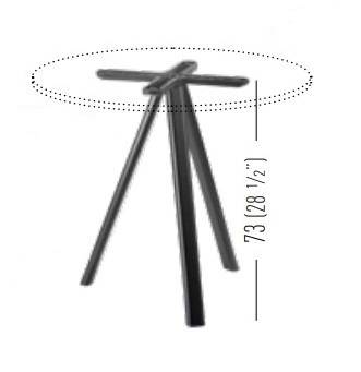 Подстолье металлическое Norman 3-Pod