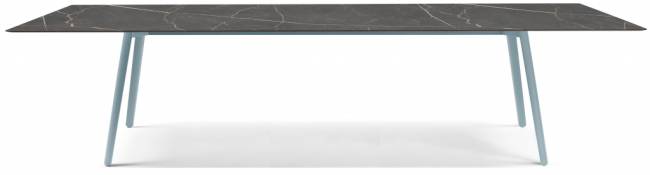 Стол ламинированный Squid голубой, черный мрамор Сахара 2990х1200х730 мм