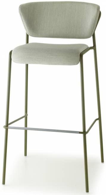 Стул барный с обивкой Lisa Waterproof зеленый 500х500х990 мм Стул барный с обивкой Lisa Waterproof зеленый 500х500х990 мм