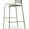 Стул барный с обивкой Lisa Waterproof зеленый 500х500х990 мм Стул барный с обивкой Lisa Waterproof зеленый 500х500х990 мм