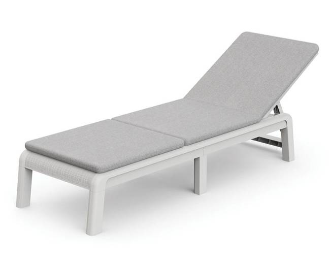 Шезлонг Атлас (Atlas) белый