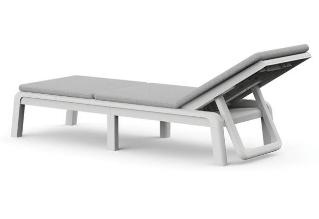 Шезлонг Атлас (Atlas) белый