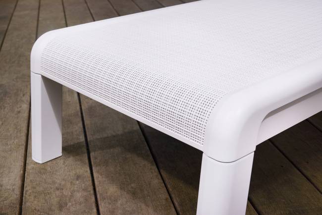 Шезлонг Атлас (Atlas) белый