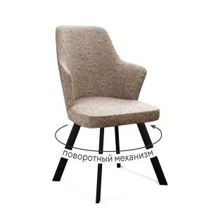 Стул DikLine 235 поворотный, NS04 CREAM, ножки черные