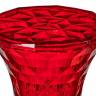 Стул-пуф Stone прозрачный красный