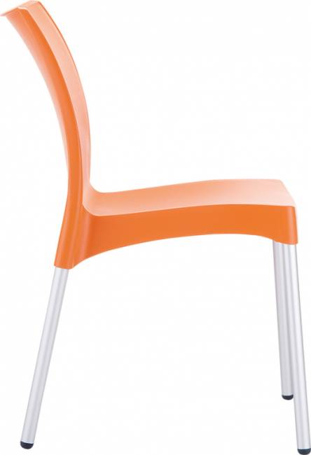 Стул пластиковый Vita оранжевый 440х530х800 мм