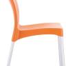 Стул пластиковый Vita оранжевый 440х530х800 мм