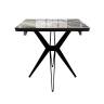 Стол DikLine DKS140 керамика Venetian Brown Light глянец, подстолье черное, опоры черные (2уп.)