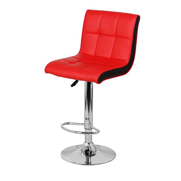Барный стул "ОЛИМП" , красный / черный 