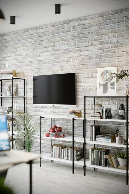 Стеллаж Калифорния Атлантик 1645, белый