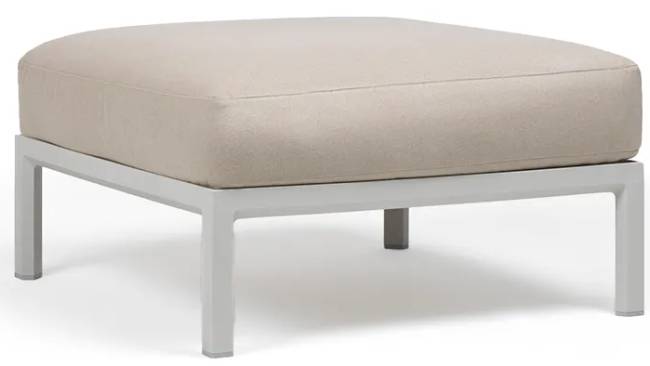 Пуф пластиковый с подушкой Maximo Pouf гипс, жемчуг 825х825х455 мм Пуф пластиковый с подушкой Maximo Pouf гипс, жемчуг 825х825х455 мм