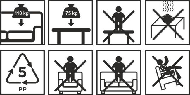 Комплект мебели Корфу со столиком-сундуком (Corfu box set) коричневый Комплект мебели Корфу со столиком-сундуком (Corfu box set) коричневый