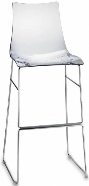 Стул барный прозрачный Scab Design, Zebra Antishock