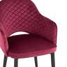 Стул Венера диамант велюр бордовый