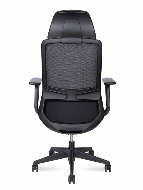 Кресло офисное / Como black / черный пластик / черная сетка / черная ткань Кресло офисное / Como black / черный пластик / черная сетка / черная ткань