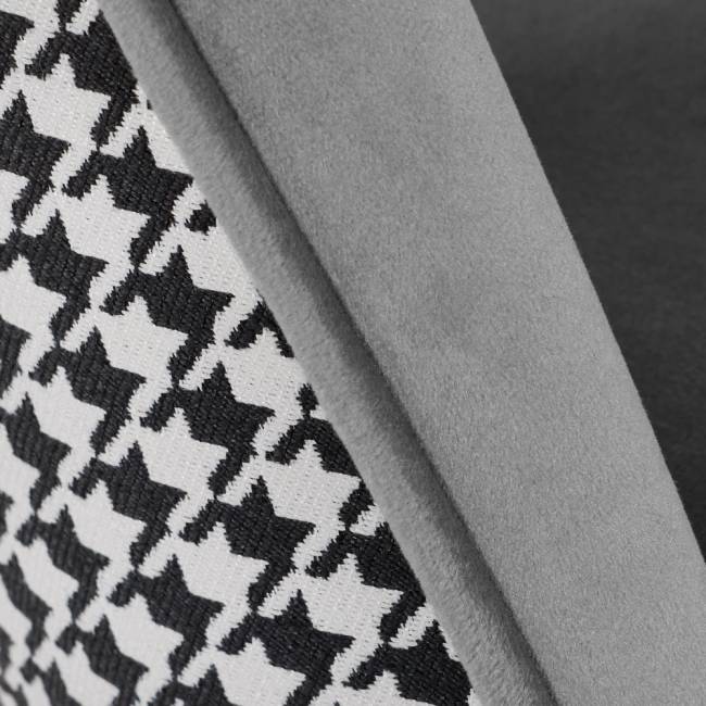 Стул Leo тёмно-серый с жаккардом