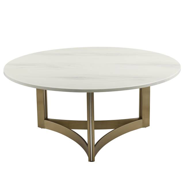 Журнальный столик Кассия 90*90 см светлая керамика