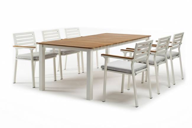 Обеденная группа CONCORDE белая  Joygarden