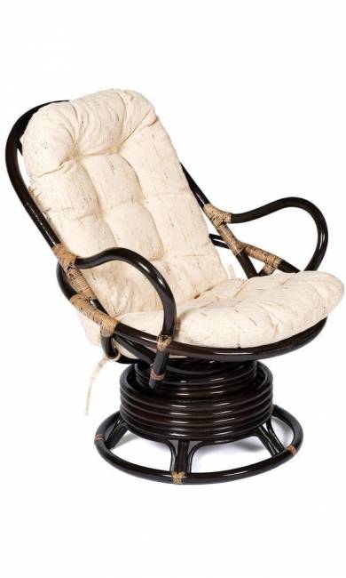 Кресло вращающееся "FLORES" 5005 /без подушки/ Античный коричневый