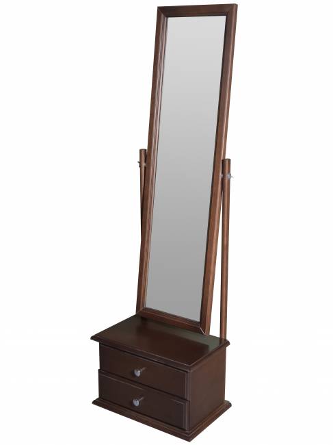 Зеркало с тумбой Селена средне-коричневый 151 см х 46 см