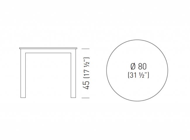 Cтолик кофейный керамогранитный Tag Gres Porcelain Ø800х450 мм Cтолик кофейный керамогранитный Tag Gres Porcelain Ø800х450 мм