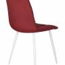 Стул обеденный DOBRIN CHILLY, Бордовый Holland 47, основание белое