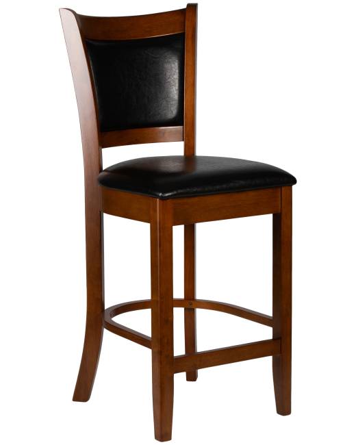 Набор 2 шт Стул полубарный DOBRIN GARRY COUNTER, шоколад, черный