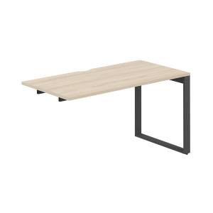 AG.185.AR.V.72.AN / Секция рабочей станции 1400х700х750 / профиль О-образный: 70х20 антрацит; столешница с вырезом; столешница: акация равелло