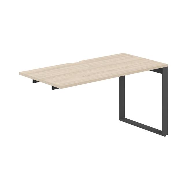 AG.185.AR.V.72.AN / Секция рабочей станции 1400х700х750 / профиль О-образный: 70х20 антрацит; столешница с вырезом; столешница: акация равелло