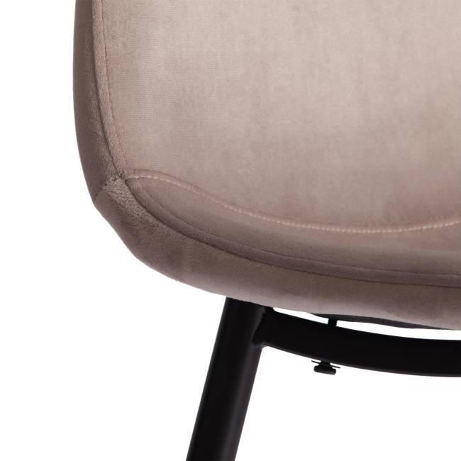 Стул Breeze/Бриз (мод. 4724)/2 шт. в упаковке велюр/металл, 44х53х87см, кофейный (HLR9)/черный (Комплект из 2 шт.) кофейный Велюр/металл Стул Breeze/Бриз (мод. 4724)/2 шт. в упаковке велюр/металл, 44х53х87см, кофейный (HLR9)/черный (Комплект из 2 шт.) кофейный Велюр/металл