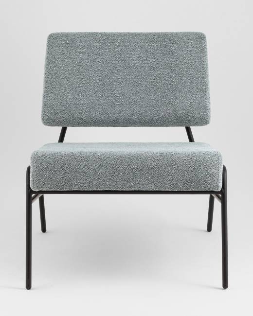 Кресло Теллинг шенилл серо-синий