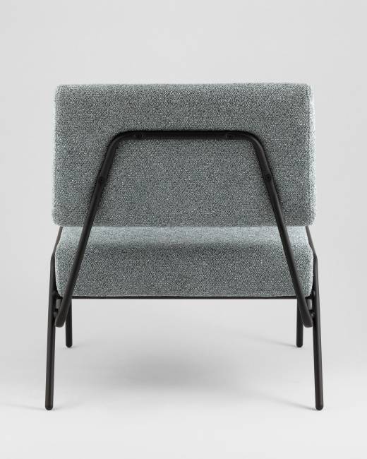 Кресло Теллинг шенилл серо-синий