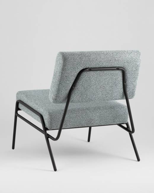 Кресло Теллинг шенилл серо-синий