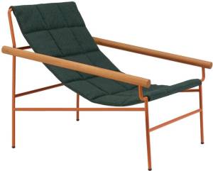 Кресло лаунж металлическое Dress Code Glam Outdoor терракотовый, черный 750х860х745 мм