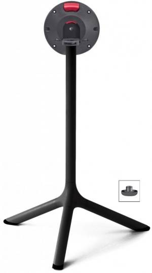 Подстолье металлическое складное Tripe Folding черный Ø610х730 мм