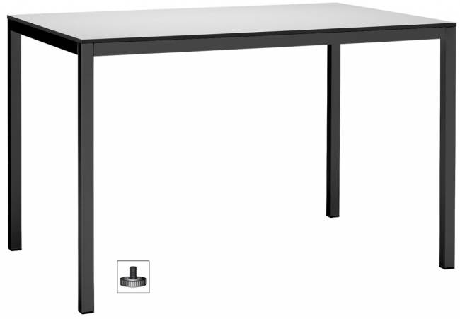 Стол ламинированный Mirto антрацит, белый 1190х790х750 мм