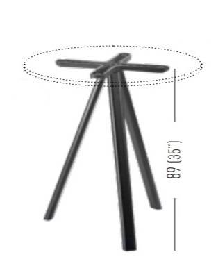 Подстолье металлическое Norman 3-Pod