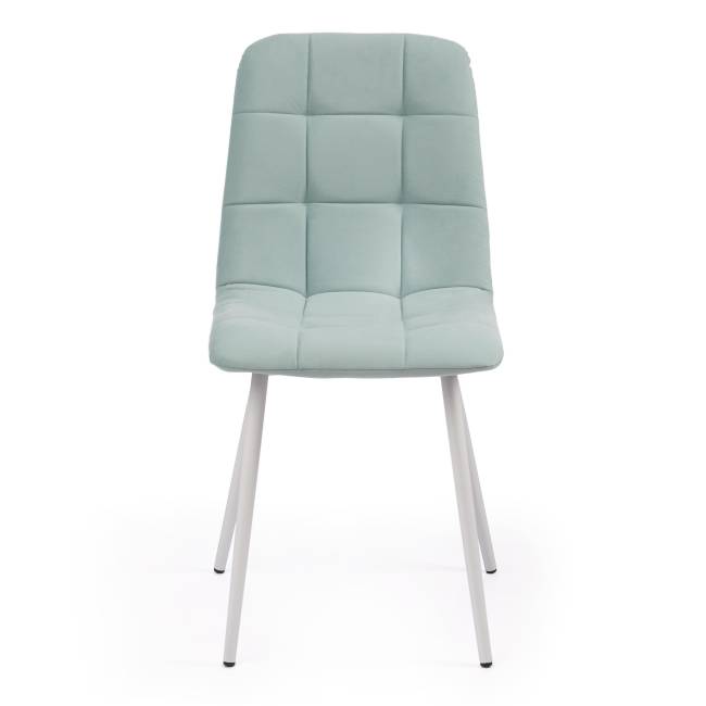Стул CHILLY MAX / 1 шт. в упаковке Велюр/металл , 45 х 54 х 90 см , бирюзовый 20/белый бирюзовый 20/белый Велюр/металл